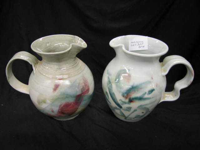 Appraisal: T Ferguson Art Pottery Pitchers