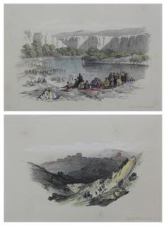 Appraisal: After David Roberts Scottish - Two Hand Colored Lithographs Signed