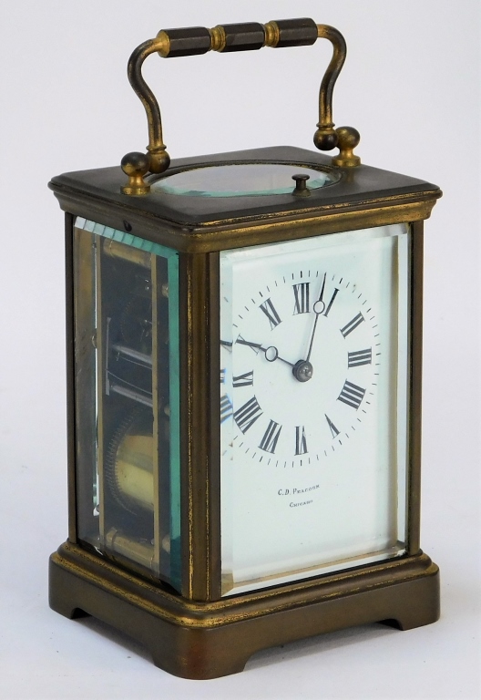 Appraisal: ATTR JAPY FERES FRENCH REPEATER CARRIAGE CLOCK France Circa Brass