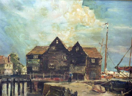 Appraisal: A Nicholls Birdham coastal scene oil on board signed and