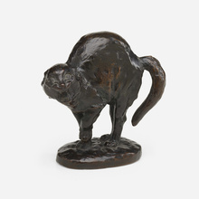 Appraisal: Frederick Roth CAT bronze h w d in cm Impressed