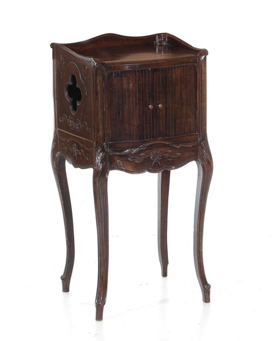 Appraisal: Louis XV style fruitwood side cabinet late th early th