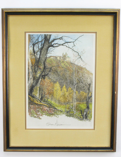 Appraisal: ROBERT KASIMIR American - Etching and aquatint titled Vienna Woods