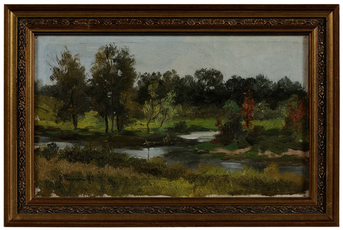 Appraisal: Carl Rudolph Theuerkauff Chicago Illinois - Autumn Landscape signed lower