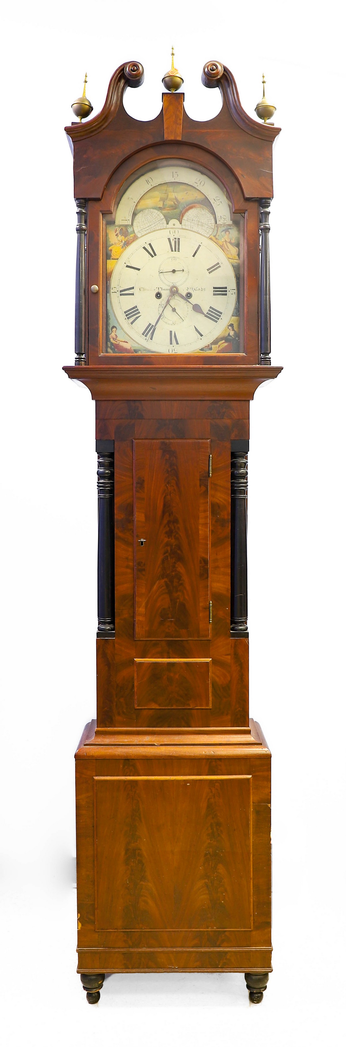 Appraisal: American Federal Tall Clock Charles Thum Philadelphia listed at N