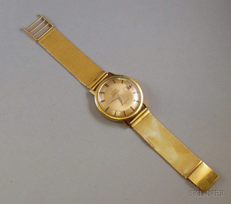 Appraisal: Vintage Man's kt Gold Omega Constellation Automatic Chronometer Bracelet Wristwatch