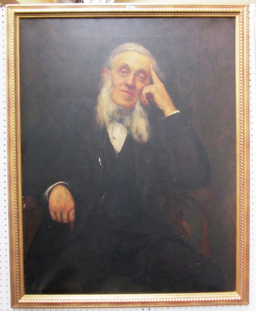 Appraisal: A E Spong late th century Portrait of a gentleman