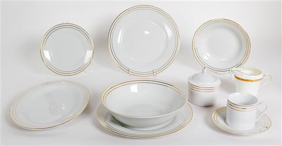 Appraisal: Sale Lot A Fairfield China Partial Dinner Service Classic Gold