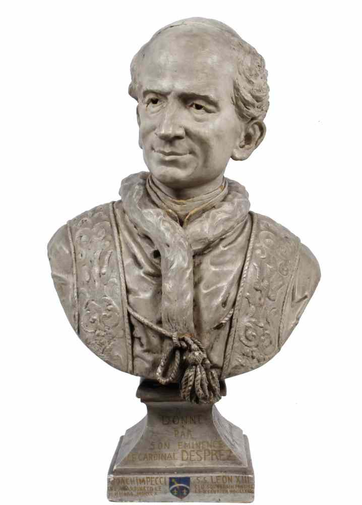 Appraisal: PORTRAIT BUST - of Pope Leo XIII - th Pope