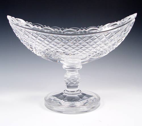 Appraisal: LARGE WATERFORD BANANA BOWL Measures '' high x '' x