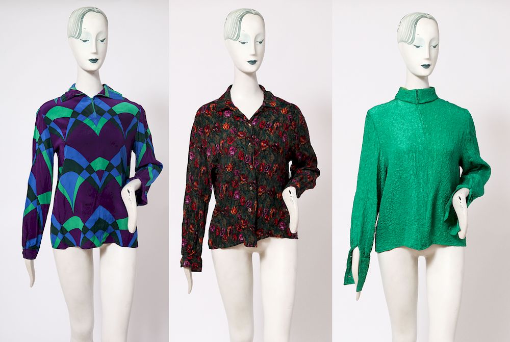 Appraisal: Ladies' Designer Blouses incl Valentino Ungaro Three ladies' blouses comprising