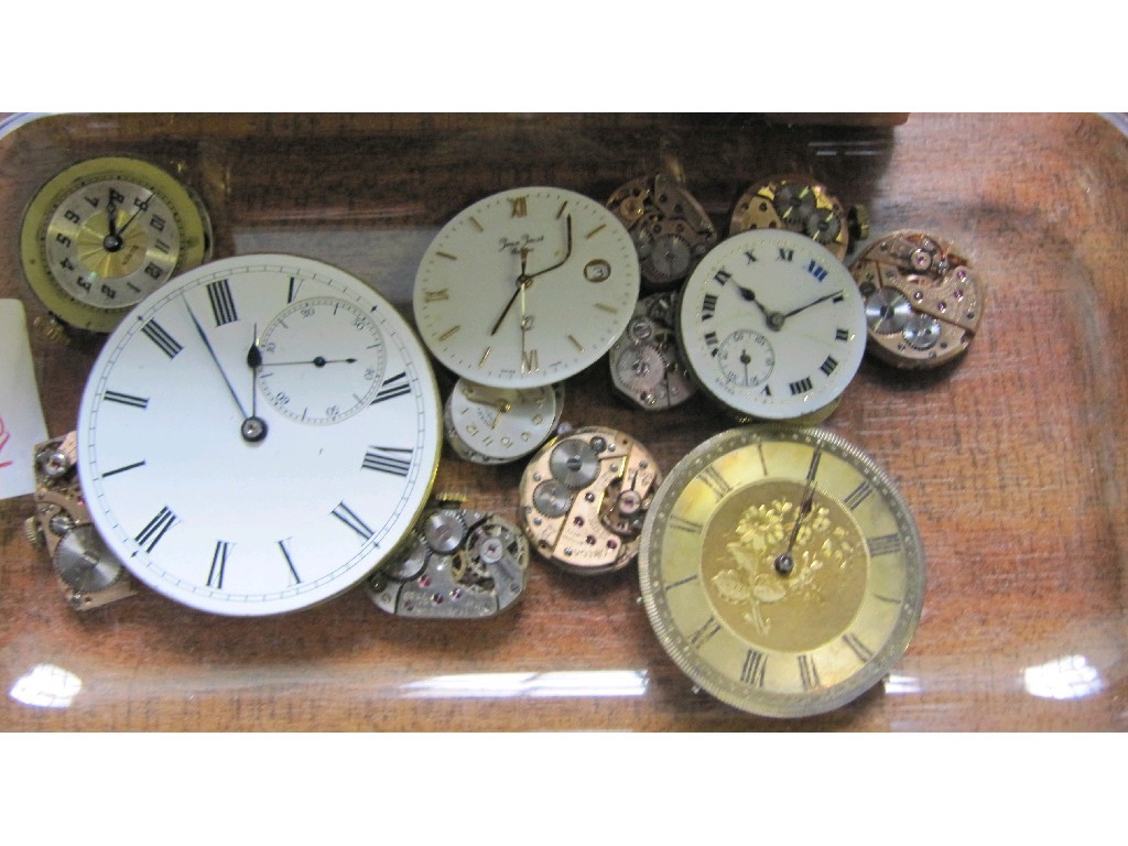 Appraisal: Lot comprising assorted watch movements and a musical box