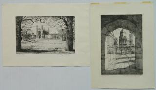 Appraisal: Oliver Rae etchings Oliver Rae British th c - ''Kings'