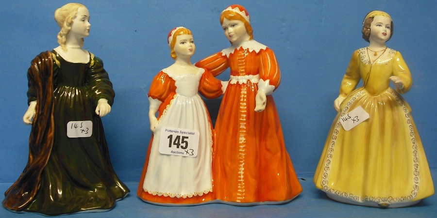 Appraisal: Coalport Figures House of Stuart Restoration Stuart and House Of