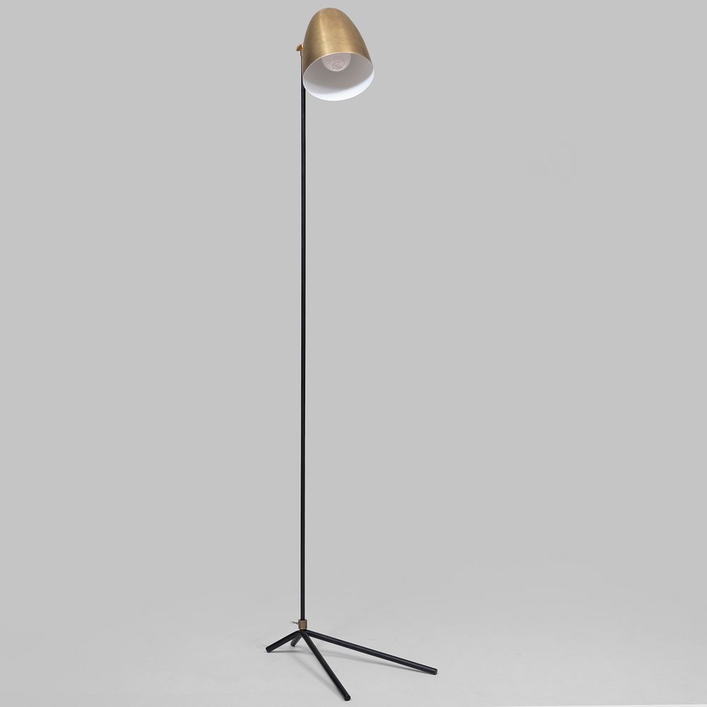 Appraisal: Oro Brass and Metal Floor Lamp ft x x in