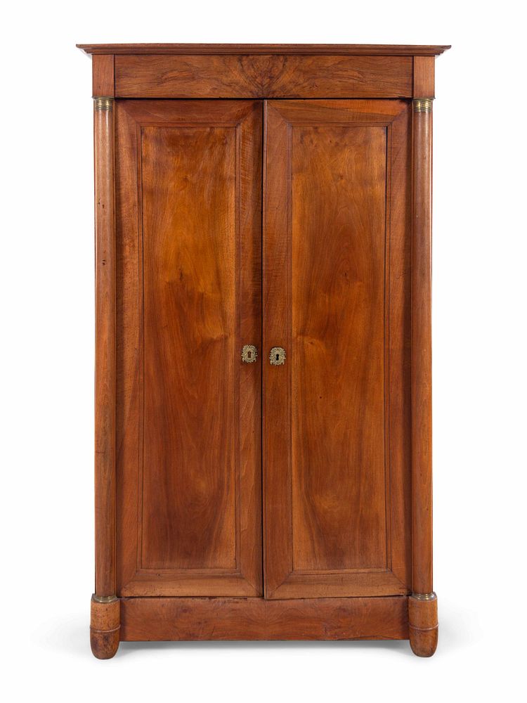 Appraisal: A Louis Philippe Gilt Metal Mounted Walnut Armoire A Louis