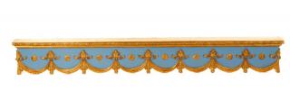 Appraisal: Neoclassical Style Gilt Window Cornice American th century A carved