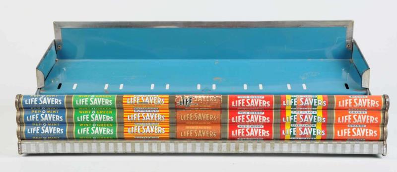 Appraisal: Lifesavers Tin Display Rack This Lifesavers rack has minor wear