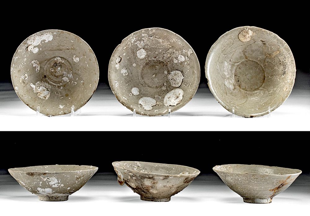 Appraisal: Lot of Chinese Song Dynasty Pottery Bowls Originally Listed At