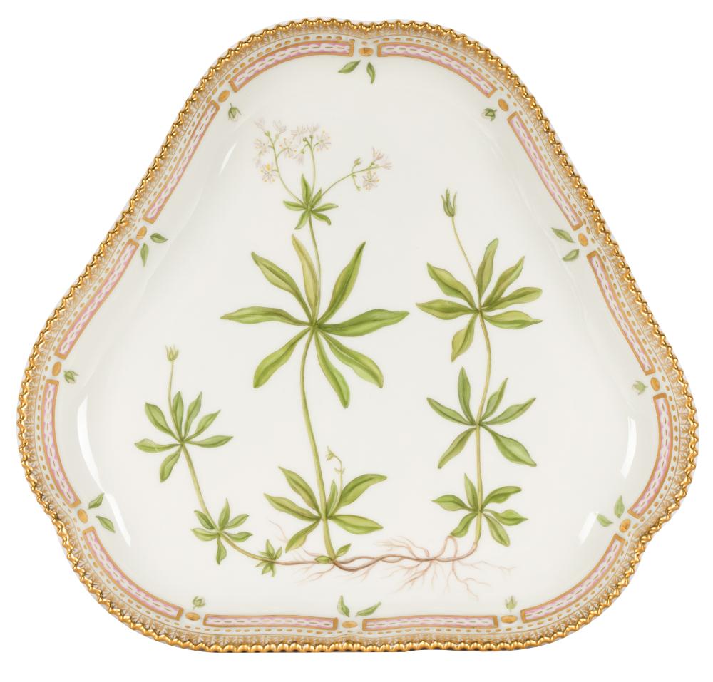 Appraisal: ROYAL COPENHAGEN FLORA DANICA SERVING DISHblue wave and green printed