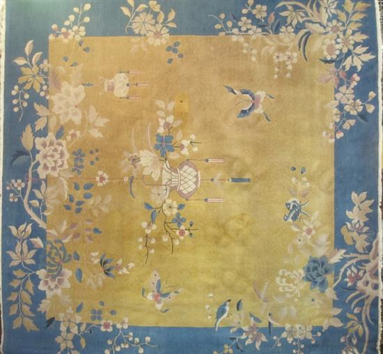 Appraisal: CARPET A chinese art deco area rug in mustard and