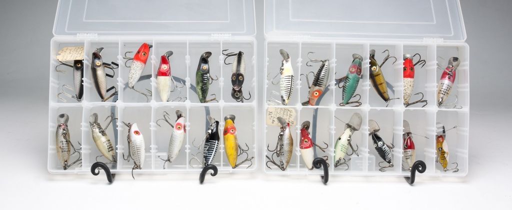 Appraisal: TWENTY-FOUR HEDDON RIVER RUNT FISHING LURES American third quarter th