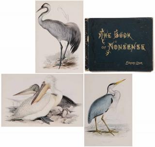 Appraisal: Edward Lear British - Three ornithological prints and a book