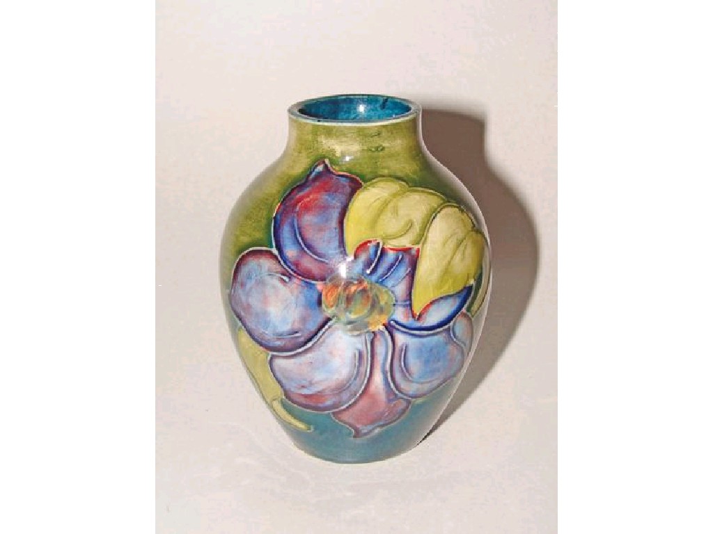 Appraisal: A SMALL SHOULDERED VASE with narrow neck decorated in the