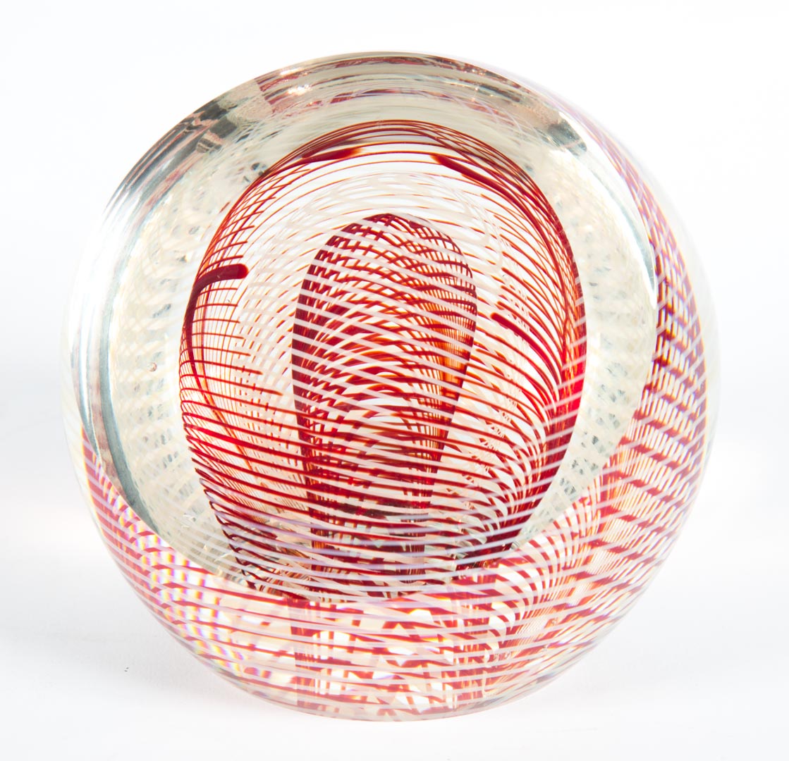 Appraisal: a A W Lirbers Sculpture Glass Signed and dated A