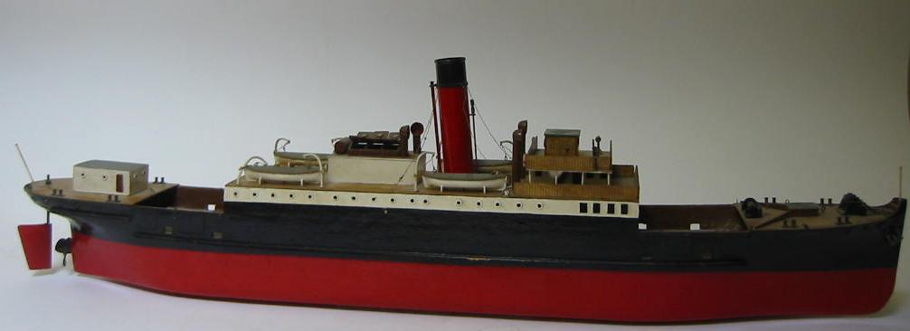 Appraisal: A live steam model of a freighter scratch built painted