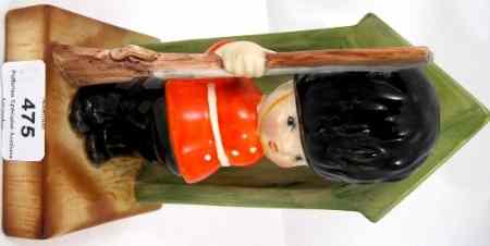 Appraisal: Rare Beswick Figure Boy Soldier Book End Facing Left restoration