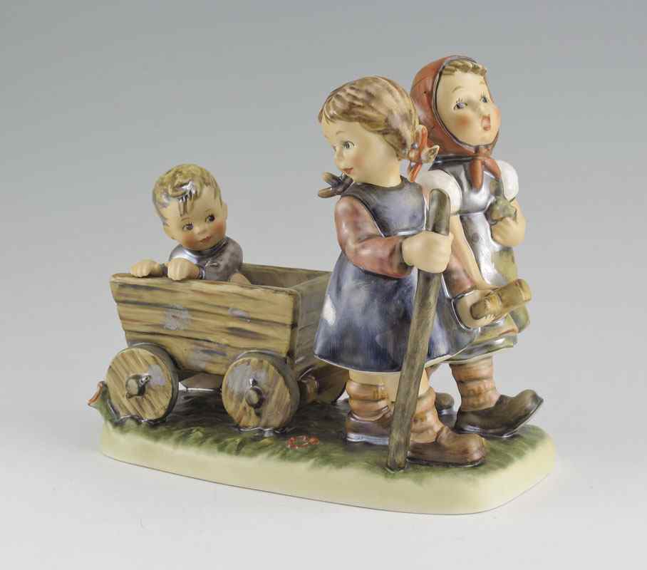 Appraisal: HUMMEL PORCELAIN FIGURINE PLEASANT JOURNEY - Century Collection Gerhard Skrobek