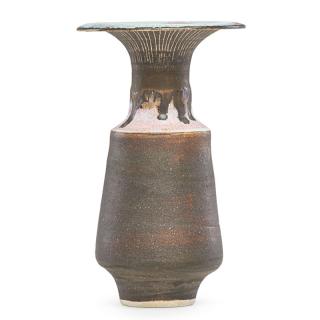 Appraisal: LUCIE RIE Fine porcelain vase LUCIE RIE - Fine flaring