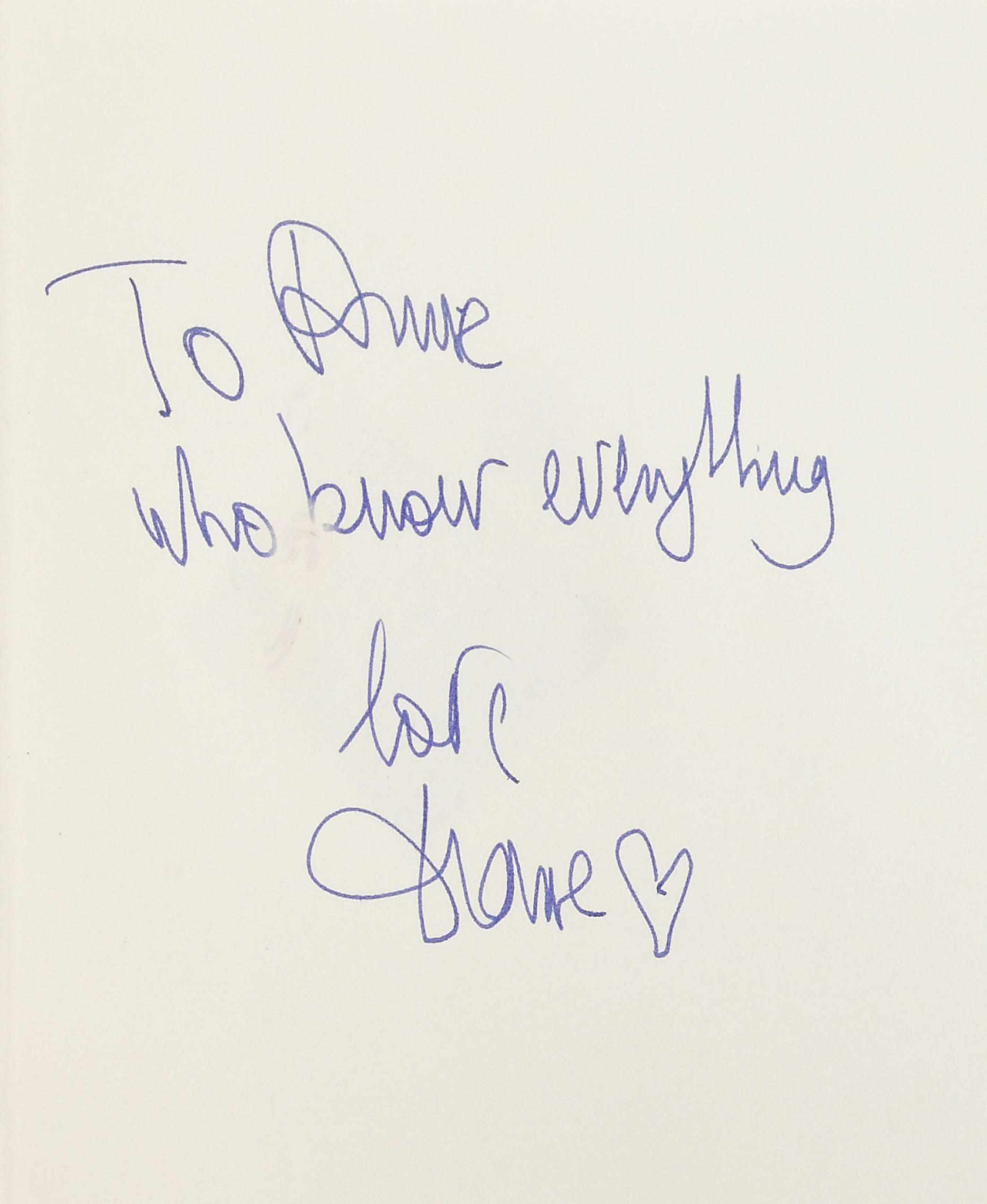 Appraisal: Diane von Furstenberg's Diane A Spiritual Life inscribed and signed