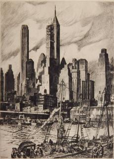 Appraisal: William C McNulty etching William C McNulty American - -