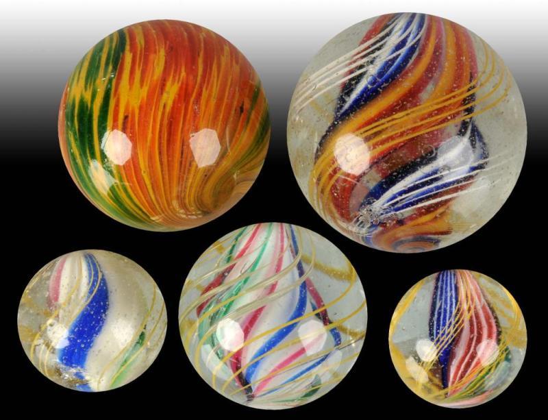 Appraisal: Lot of Handmade Marbles Description Includes one onionskin that has