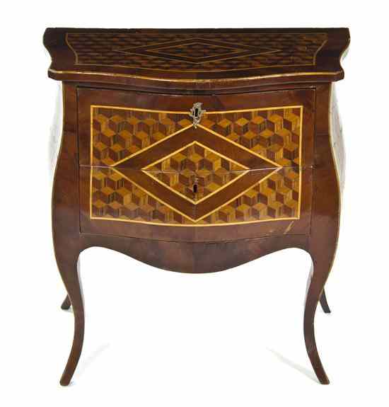 Appraisal: A Louis XV Style Parquetry Commode having a serpentine top