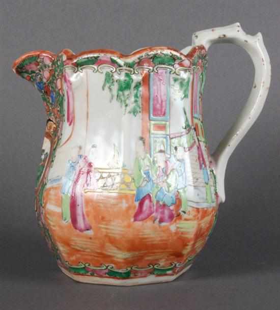 Appraisal: Chinese Export Rose Medallion porcelain milk pitcher fourth quarter- th