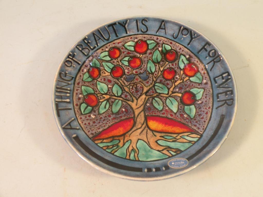 Appraisal: A modern Poole pottery limited edition plate entitled The Tree