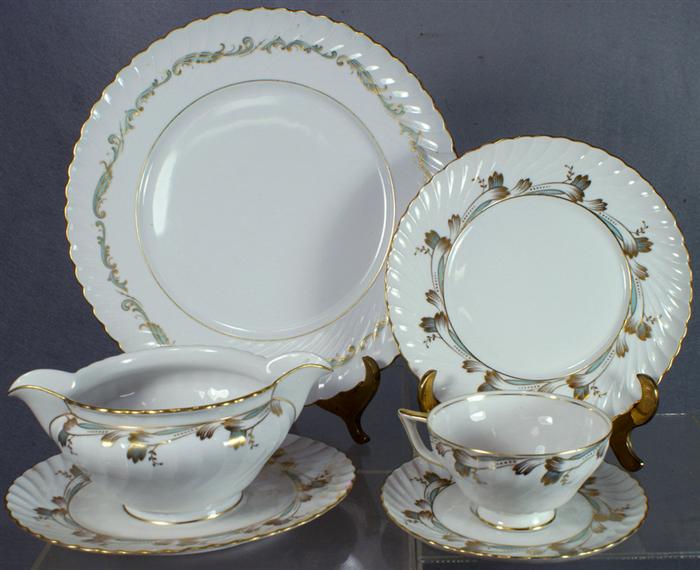 Appraisal: pcs of Royal Tettau Coronet pattern porcelain dinnerware consisting of