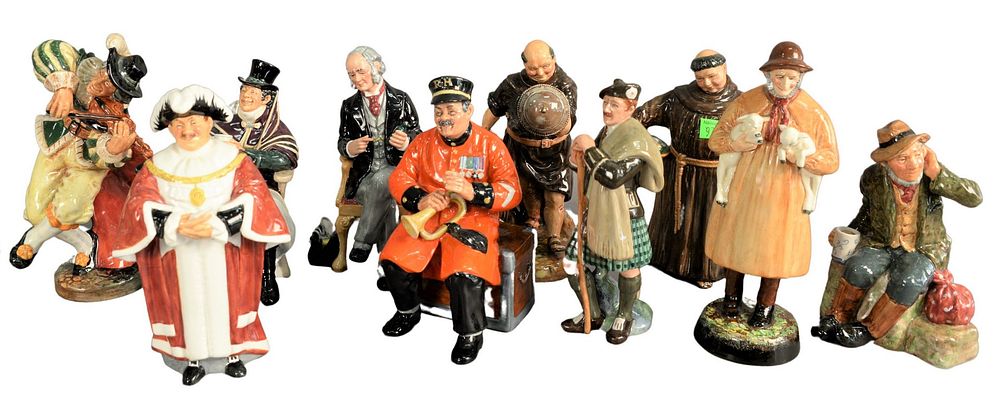 Appraisal: Group of Ten Royal Doulton Porcelain Figures to include Past