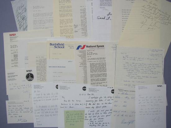 Appraisal: Astronaut Correspondence A group of over autograph letters signed and