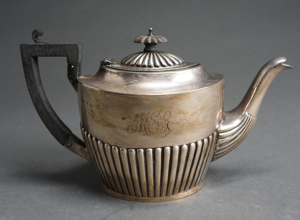 Appraisal: Late Victorian English Silver Teapot John Millward Banks Birmingham Circa