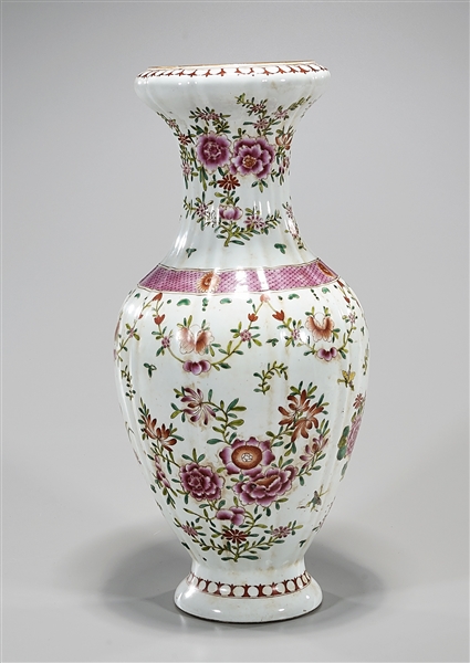 Appraisal: Chinese porcelain vase with overall floral and butterfly design x