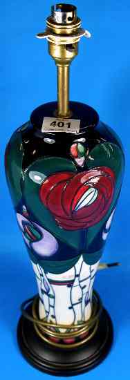 Appraisal: Moorcroft Lamp Base in the Rennie Mackintosh Design cm