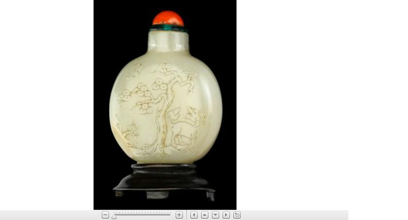 Appraisal: Chinese carved white jade snuff bottle early th century