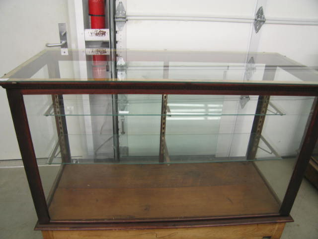 Appraisal: Display Case marble trim base