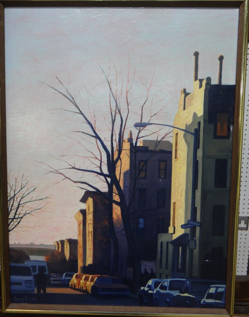 Appraisal: Lewis Bryden th century State Street oil on canvas signed