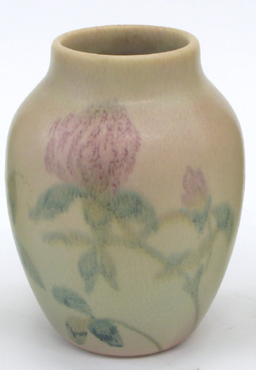 Appraisal: ROOKWOOD MATTE GLAZE VASE hand painted stylized floral pattern on