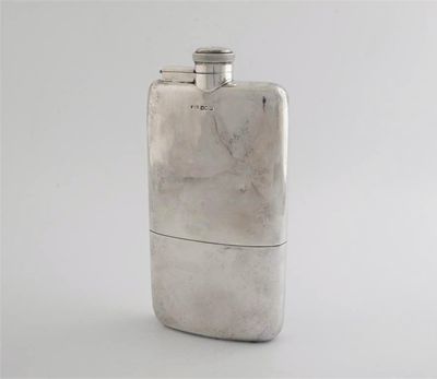 Appraisal: A large modern spirit flask plain rounded oblong form with